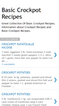 Mobile Screenshot of basic-crockpot-recipes.blogspot.com