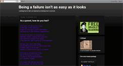 Desktop Screenshot of musingsofafailure.blogspot.com