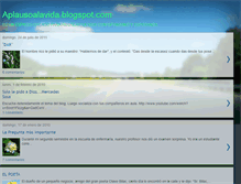 Tablet Screenshot of aplausoalavida.blogspot.com