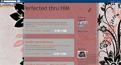 Desktop Screenshot of perfectedthruhim.blogspot.com