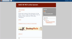 Desktop Screenshot of makemerichonline-banners.blogspot.com