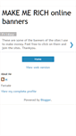 Mobile Screenshot of makemerichonline-banners.blogspot.com