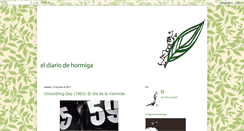 Desktop Screenshot of eldiariodehormiga.blogspot.com