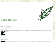 Tablet Screenshot of eldiariodehormiga.blogspot.com