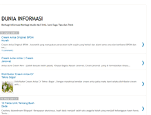 Tablet Screenshot of duniainfo100.blogspot.com