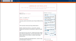 Desktop Screenshot of amirahhurilain.blogspot.com