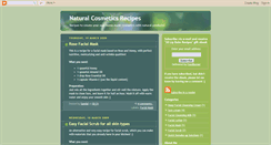 Desktop Screenshot of naturalcosmeticsrecipes.blogspot.com