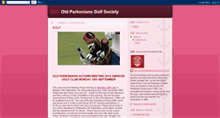 Desktop Screenshot of oldparksgolf.blogspot.com