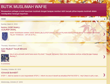 Tablet Screenshot of butikmuslimahwafie.blogspot.com
