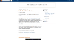 Desktop Screenshot of anglicancentrist.blogspot.com