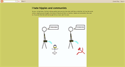 Desktop Screenshot of ihatehippiesandcommunists.blogspot.com