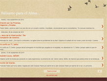 Tablet Screenshot of espiritualidad-balsamoparaelalma.blogspot.com