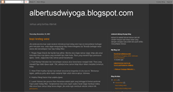 Desktop Screenshot of albertusdwiyoga.blogspot.com