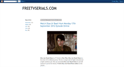 Desktop Screenshot of freetvserials1.blogspot.com