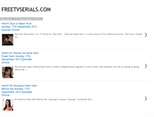 Tablet Screenshot of freetvserials1.blogspot.com