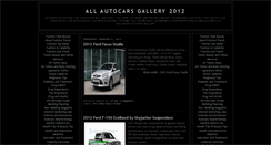 Desktop Screenshot of allautocarsgallery2012.blogspot.com