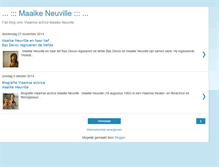 Tablet Screenshot of maaikeneuville.blogspot.com