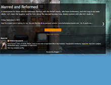 Tablet Screenshot of marredandreformed.blogspot.com