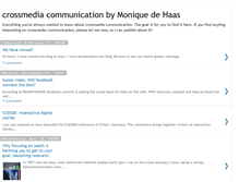 Tablet Screenshot of crossmediacommunication.blogspot.com