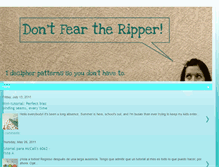 Tablet Screenshot of dontfeartheripper.blogspot.com