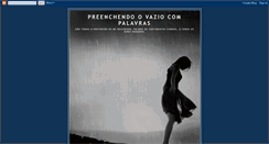 Desktop Screenshot of preenchendoovazio.blogspot.com