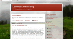 Desktop Screenshot of cowboysindiansblog.blogspot.com