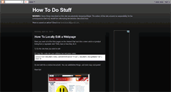 Desktop Screenshot of how2dostuff.blogspot.com