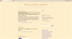 Desktop Screenshot of melvinpubliclibrary.blogspot.com