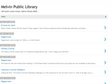 Tablet Screenshot of melvinpubliclibrary.blogspot.com