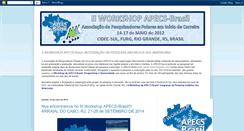 Desktop Screenshot of apecs-brasil-iiworkshop.blogspot.com