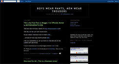 Desktop Screenshot of boyswearpants.blogspot.com