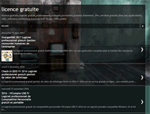 Tablet Screenshot of licence-gratuite.blogspot.com