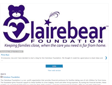 Tablet Screenshot of clairebearfoundation.blogspot.com