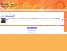 Tablet Screenshot of amazon-central.blogspot.com