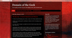 Desktop Screenshot of domainofthegeek.blogspot.com