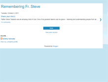 Tablet Screenshot of fathersteve.blogspot.com