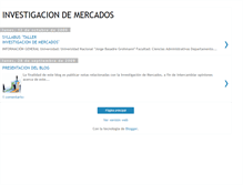 Tablet Screenshot of investigaciondmercadosfaca.blogspot.com