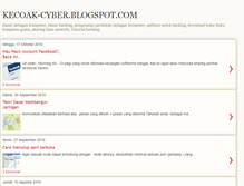 Tablet Screenshot of kecoak-cyber.blogspot.com