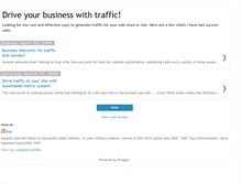 Tablet Screenshot of drivenbytraffic.blogspot.com