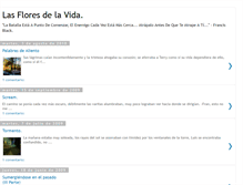 Tablet Screenshot of lasfloresdelavida.blogspot.com