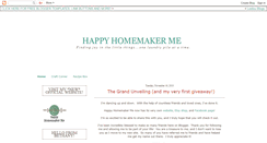 Desktop Screenshot of happyhomemakerme.blogspot.com