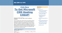 Desktop Screenshot of mscrm4vpc.blogspot.com