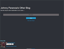 Tablet Screenshot of johnnyparanoia.blogspot.com