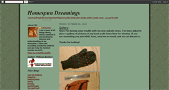 Desktop Screenshot of homespundreamings.blogspot.com