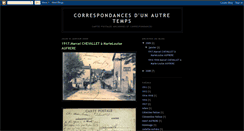 Desktop Screenshot of correspondancesdunautretemps.blogspot.com