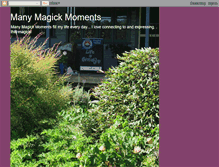 Tablet Screenshot of manymagickmoments.blogspot.com