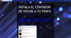 Desktop Screenshot of instalaelcontadordevisitasatuperfil.blogspot.com