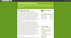 Desktop Screenshot of efficientbuildingsolutions.blogspot.com