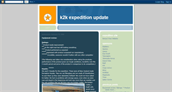 Desktop Screenshot of k2kexpedition.blogspot.com