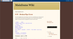 Desktop Screenshot of mainframe-wiki.blogspot.com